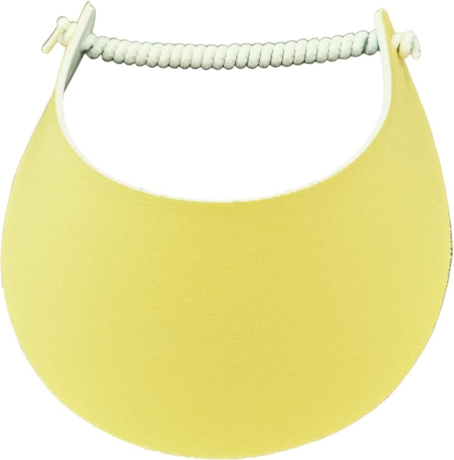 Serving Up Style: The Mellow Yellow Pickleball Fashion Fabric Foam Sun Visor Review!