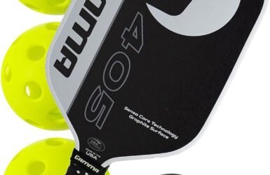 Game On: Unleashing Power and Speed with the Gamma 405 Middleweight Graphite Pickleball Paddle Bundle!
