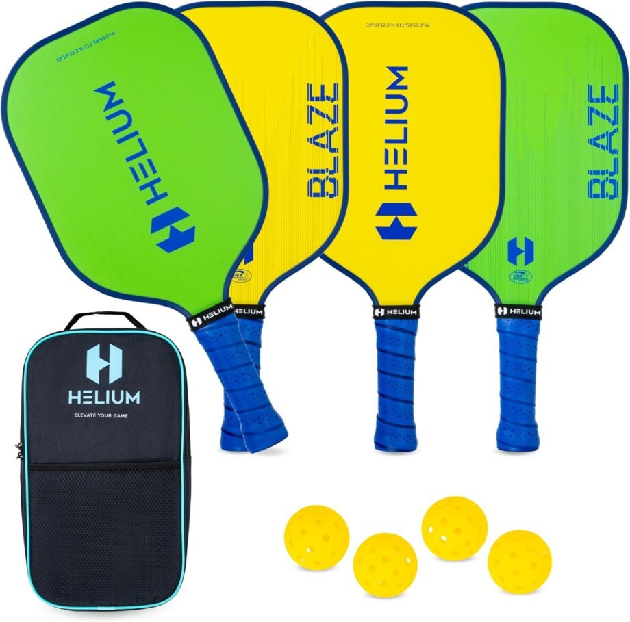 Serving Up Fun: A Review of the Helium Pickleball Paddles Set of 4!