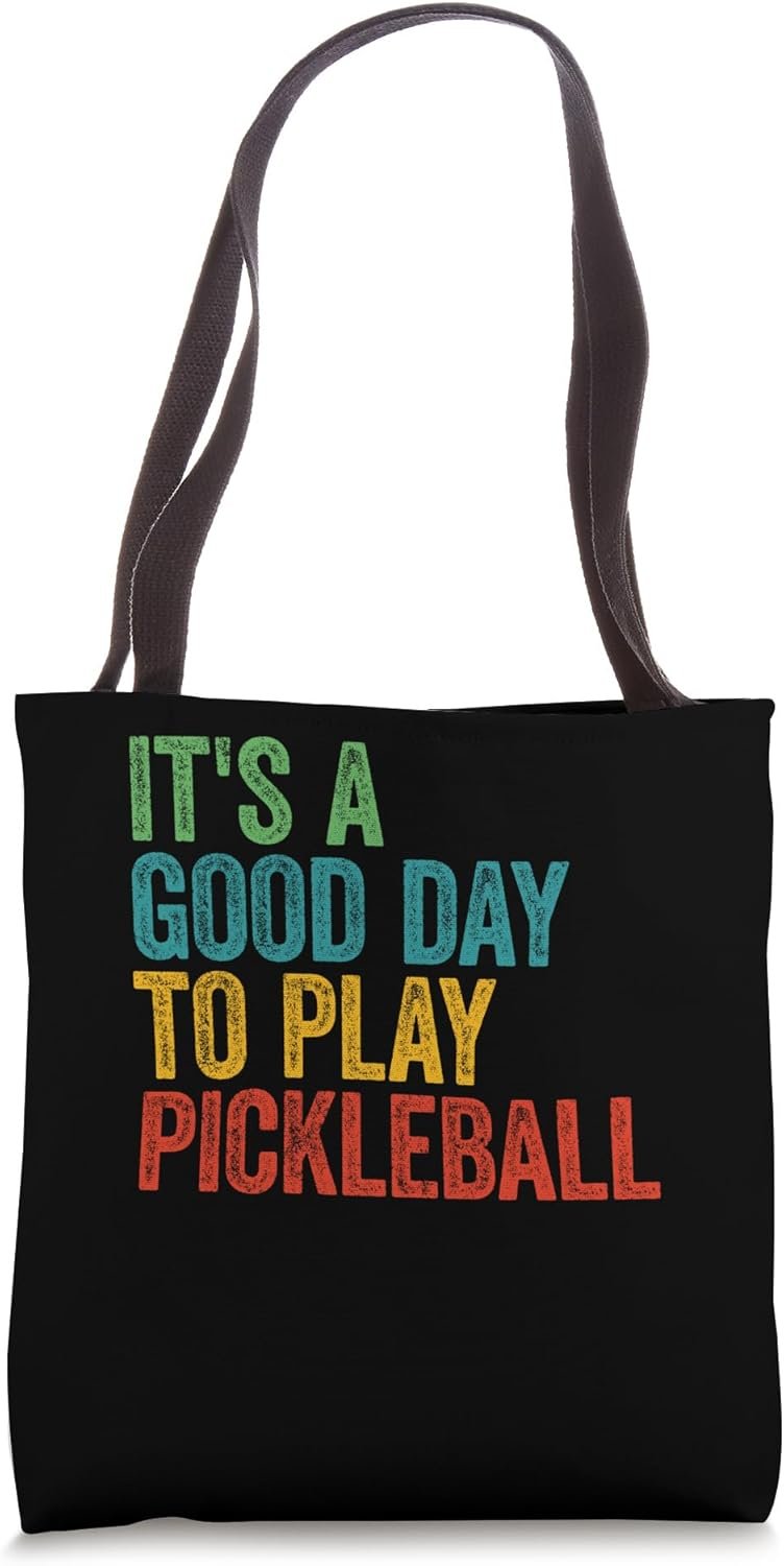 Serve Up Style: Retro Review of the "It's A Good Day To Save Pickleball" Tote Bag!