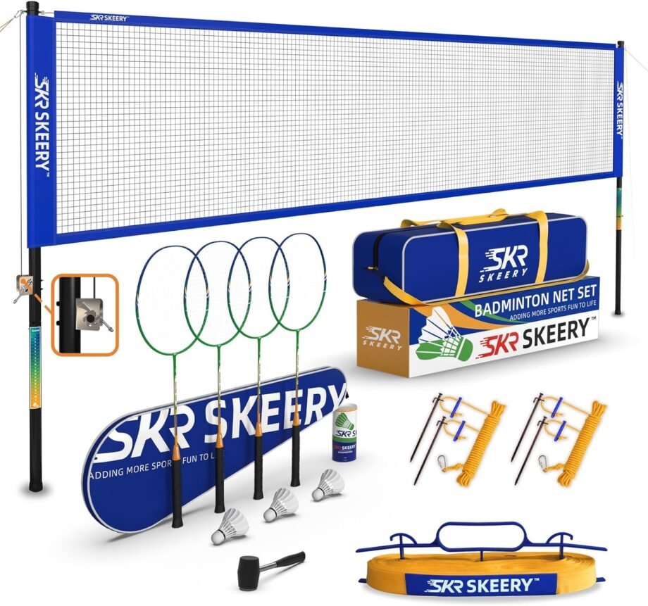 Smash Your Game with the Professional Badminton Set: The Ultimate Winch System for Backyard Fun!