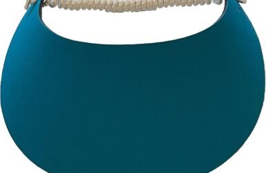 Strike a Pose: Review of the Teal Blue Fashion Fabric Foam Sun Visor for Women in Pickleball Style!