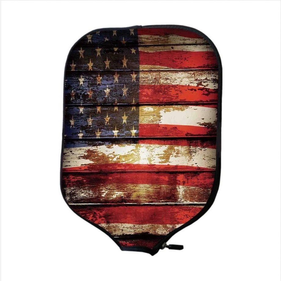 Patriotically Protected: The Neoprene Pickleball Paddle Cover That Rocks Old Glory!