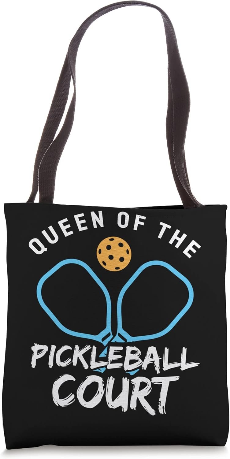 Unleash Your Inner Champion with the Queen Of The Pickleball Court Tote Bag!