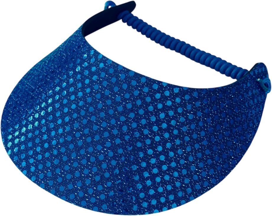 Serve Up Style: The Royal Blue Glitz Pickleball Visor—Fashion Meets Function!