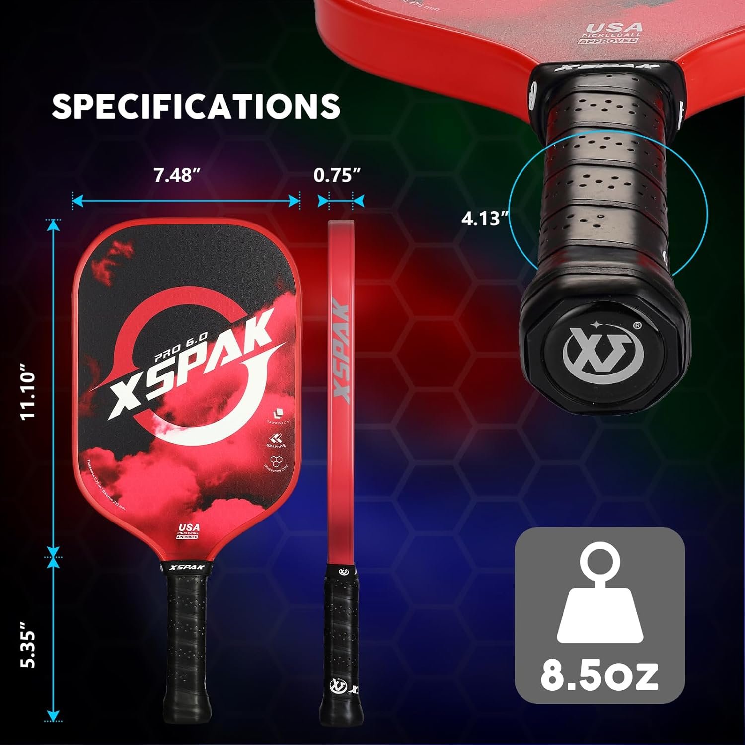 XS XSPAK Pickleball Paddle