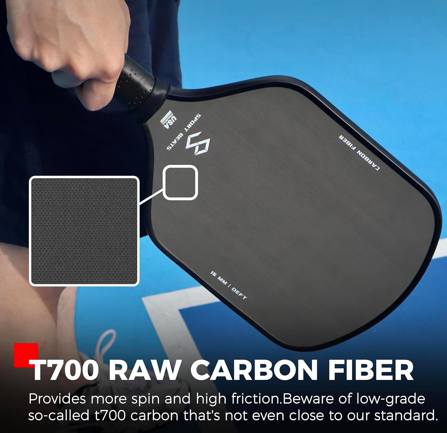 T700 Raw Carbon Fiber Paddle