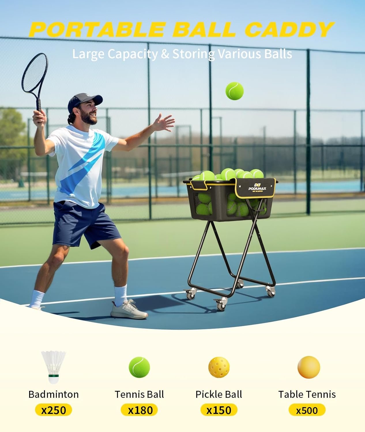 PodiuMax Pickleball Caddy