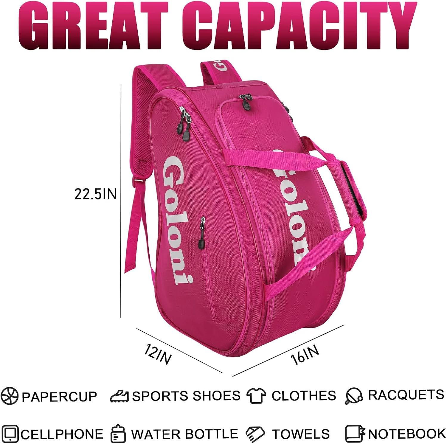 Goloni Pickleball Backpack