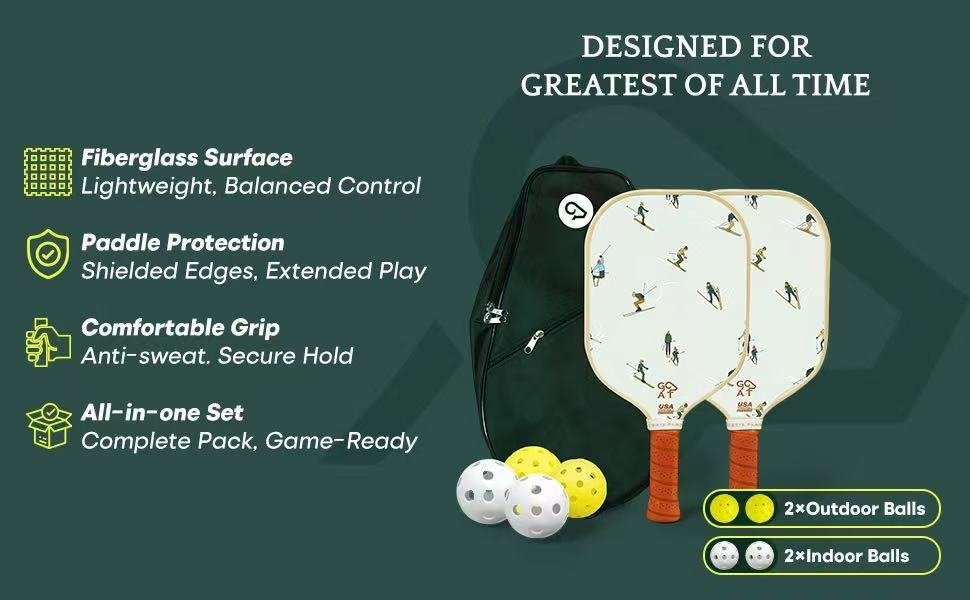 GOAT Pickleball Paddles Set