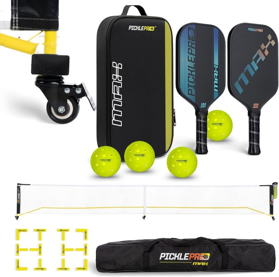 Serve It Up: The Ultimate Pickleball Set Review – Game On with Carbon Fiber Paddles and Pro Net System!