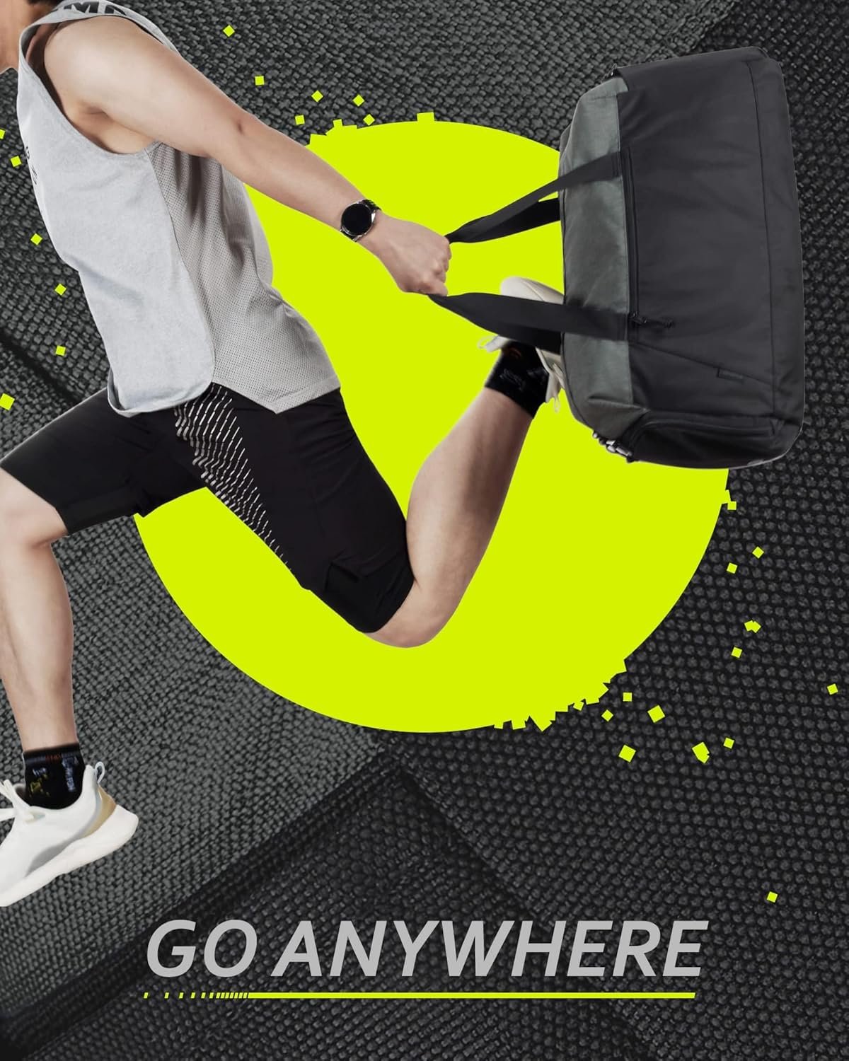 BAGSMART Foldable Gym Bag