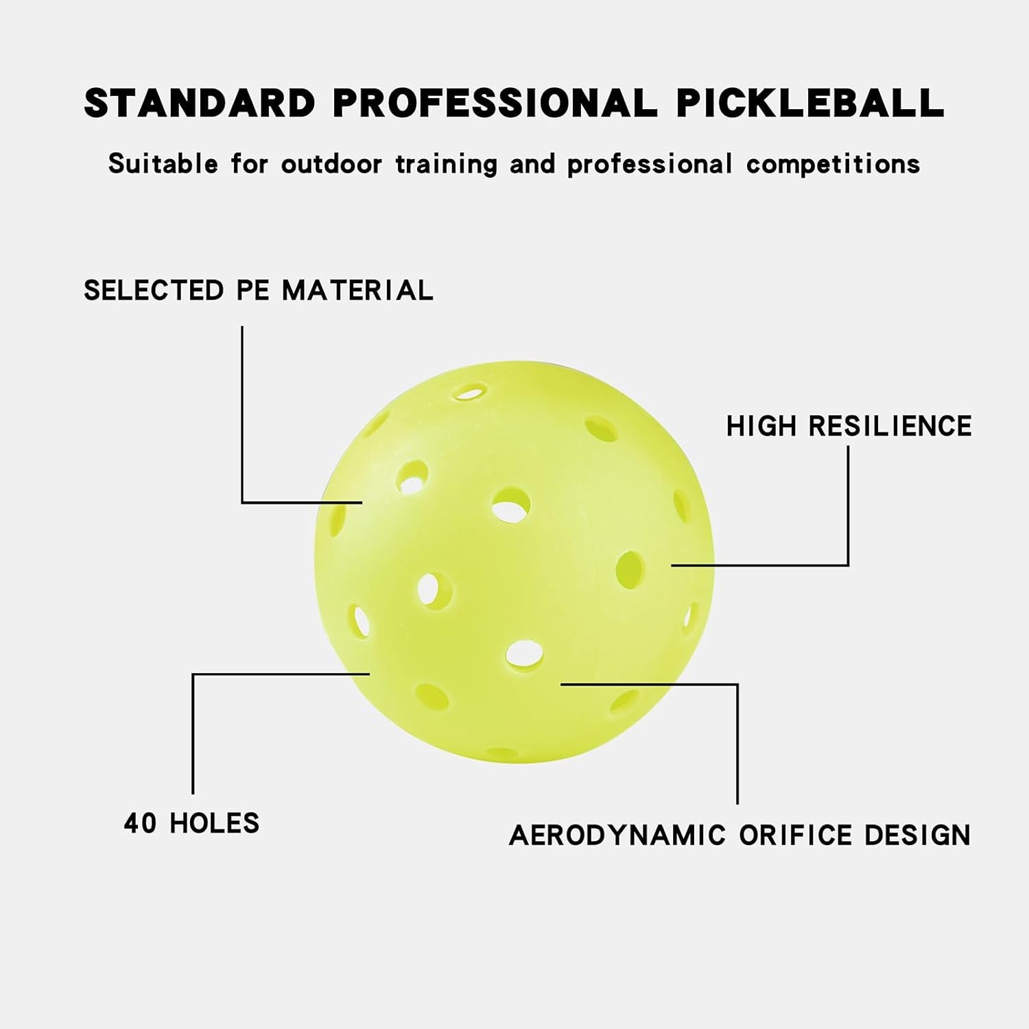 TADHG Pickleball Balls 3-Pack