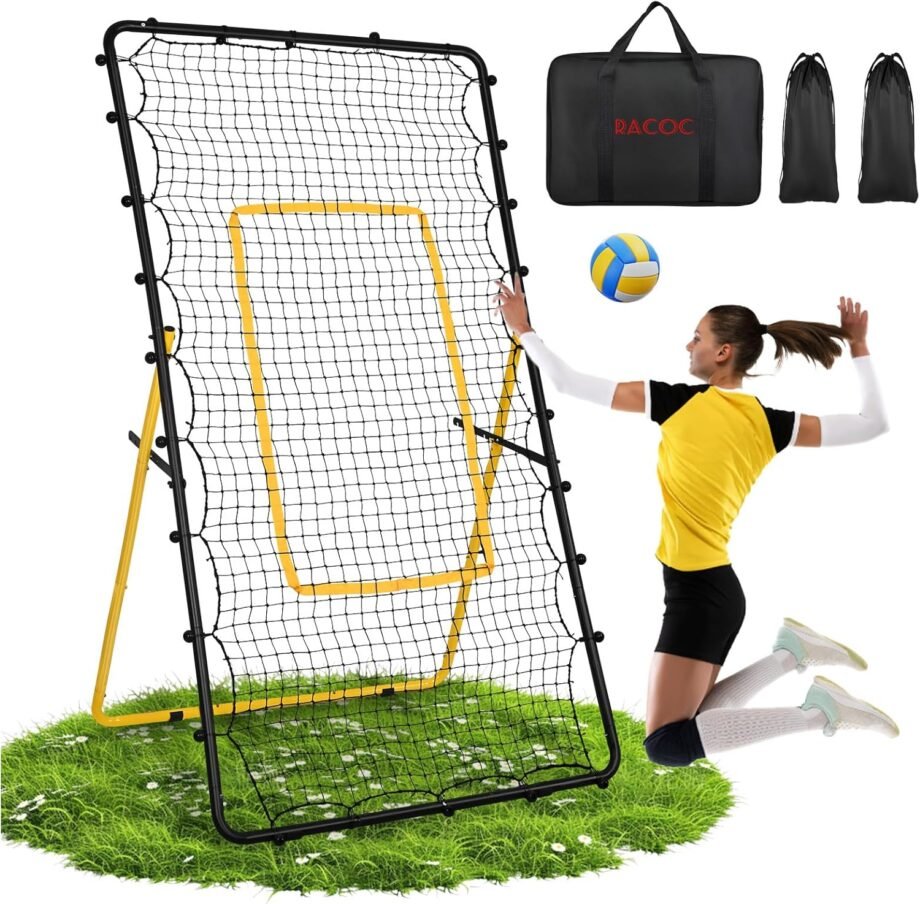 Bounce Back Like a Pro: A Review of the Adjustable Volleyball Rebounder Net 4x7 ft!