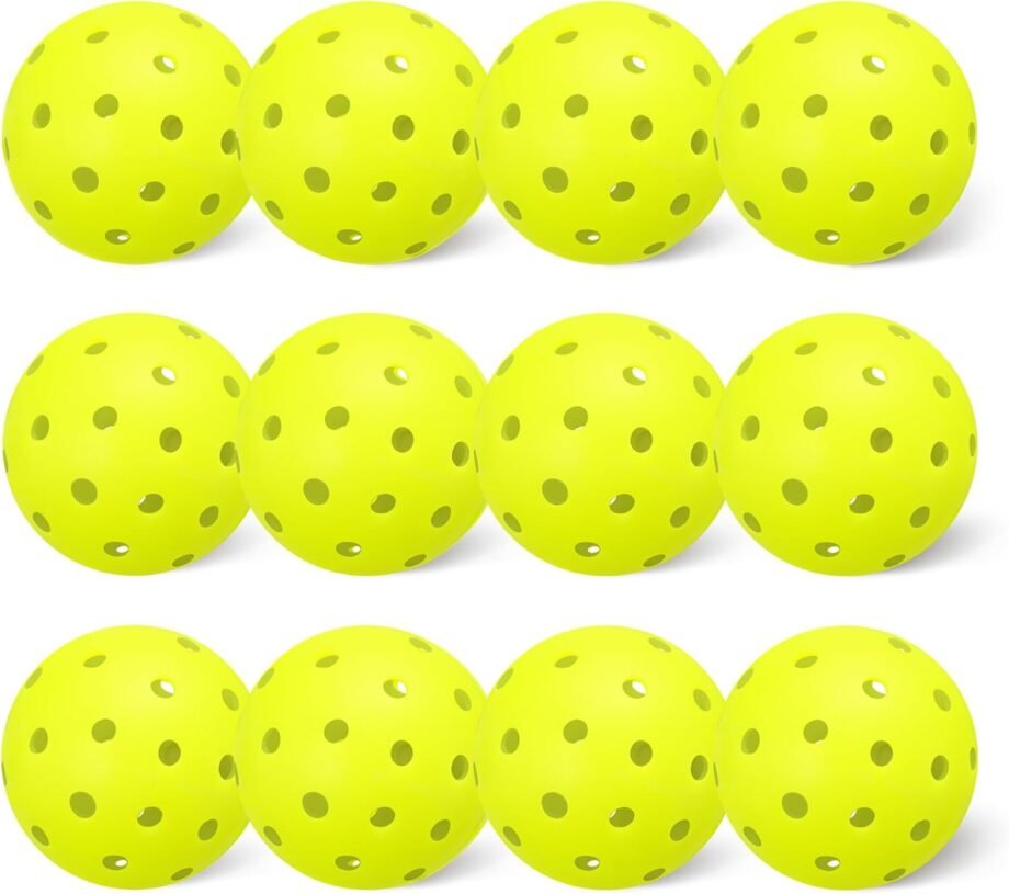 Play with Precision: A Review of Amazon Basics Outdoor Pickleball Balls – USAPA Approved in Vibrant Yellow!