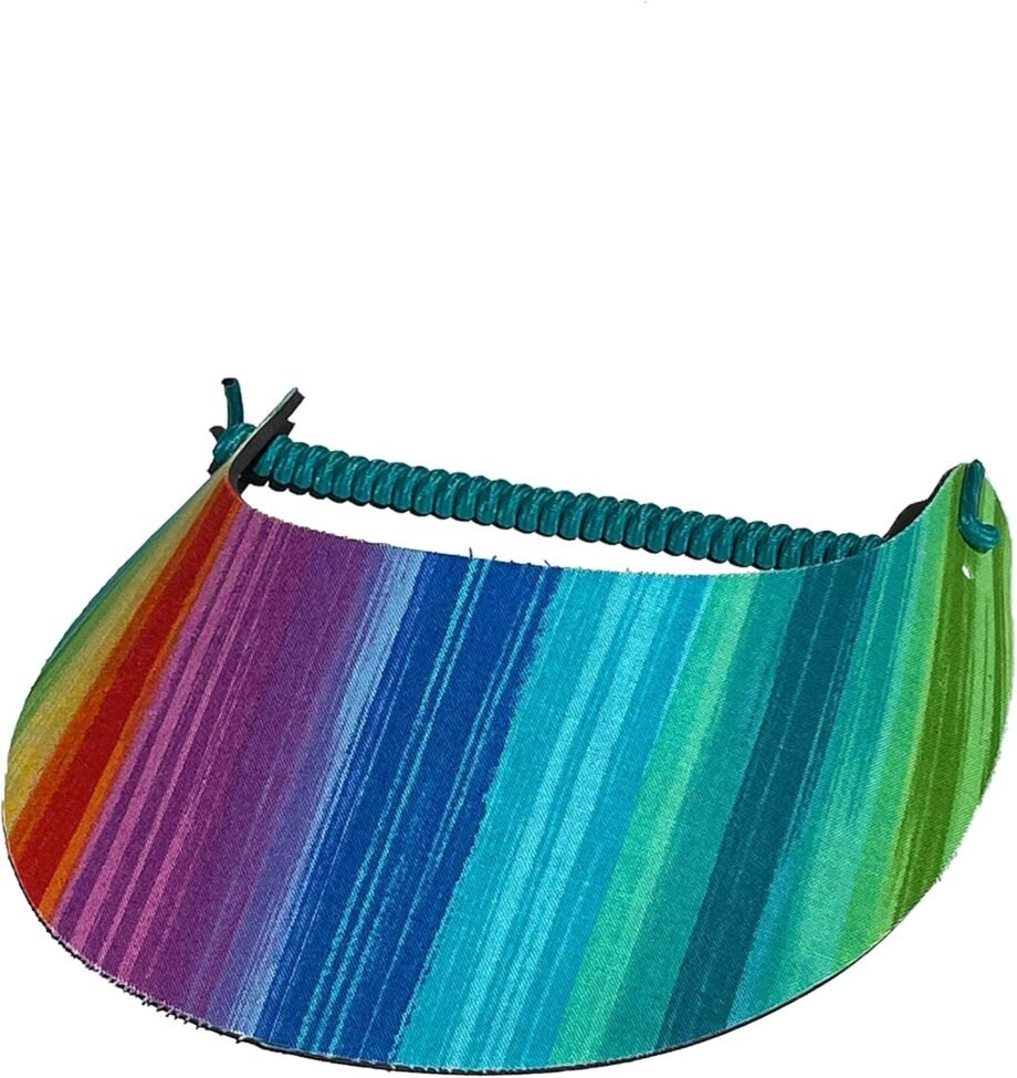 Catch the Vibe: Review of the Fashion Fabric Foam Sun Visor for Women in Tye Dye II Blue!