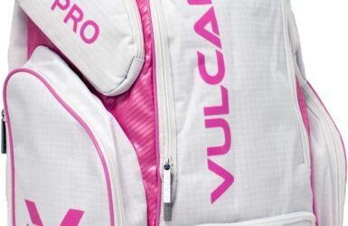 Game On: A Review of the Stylish Vulcan VPRO Pickleball Backpack in White and Pink!
