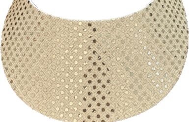 Game On: Unleashing the Fun with the Lt. Gold Glitz Pickleball Fabric Foam Sun Visor!