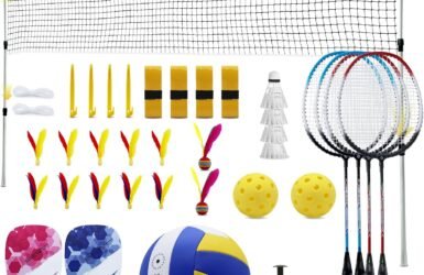 Get Ready to Spike and Serve: The Ultimate Outdoor Volleyball and Badminton Combo Set Review!