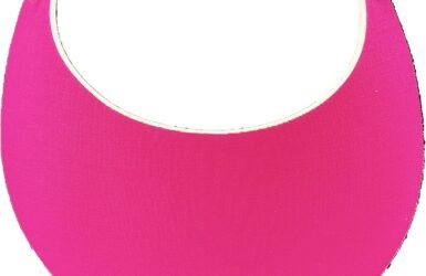 Sunny Style: Rock Your Look with the Fashion Fabric Foam Sun Visor for Women in Hot Pink!