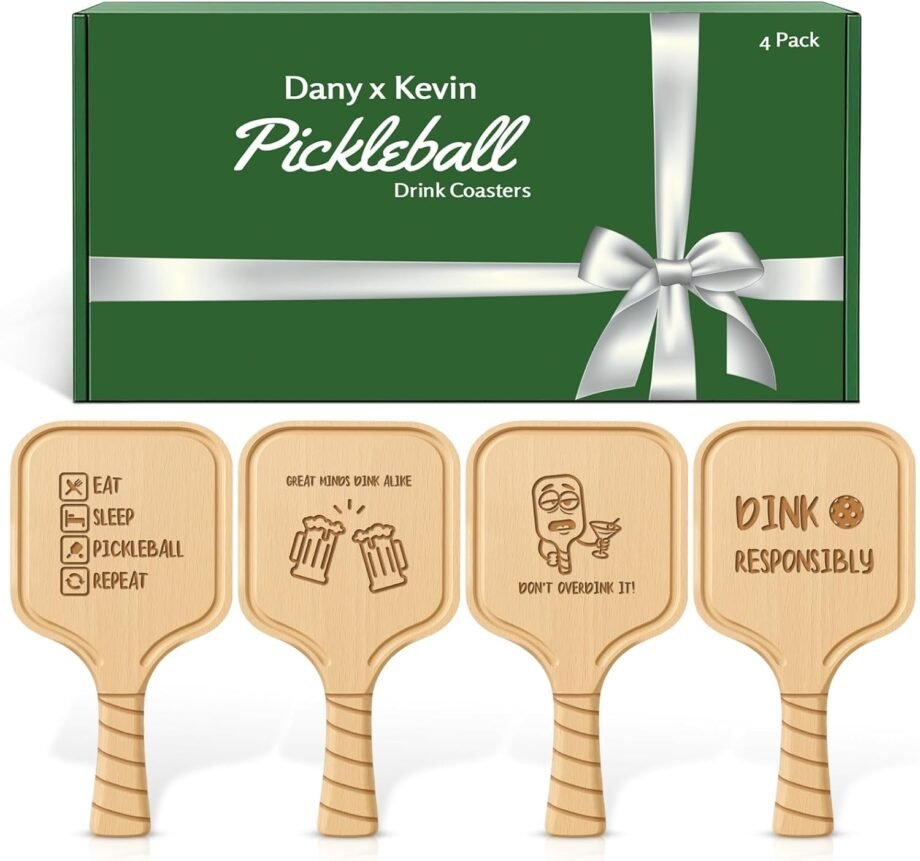 Swing into Fun: Pickleball Paddle Coasters that Serve Up Laughter!