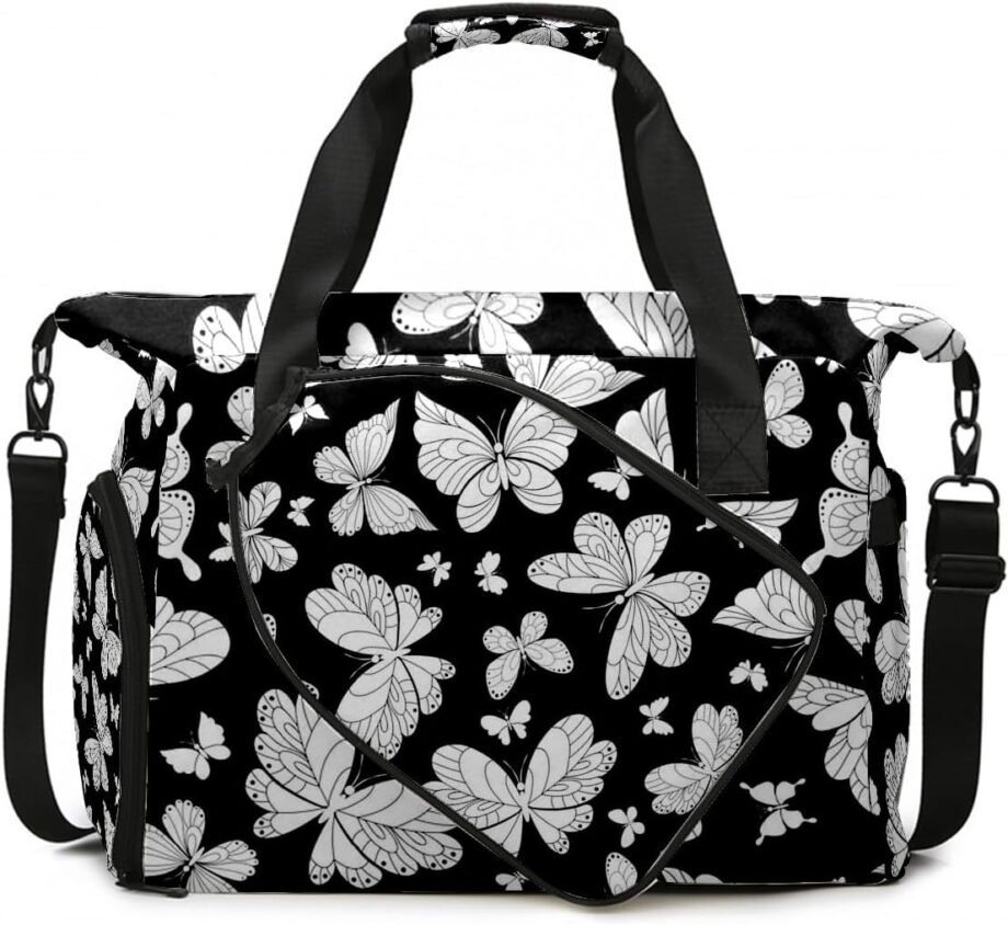 Swing in Style: The Beautiful Butterfly Pickleball Tote Bag Review!