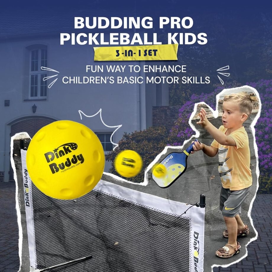 Get Ready to Play: The Budding Pro 3-in-1 Pickleball Kiddie Set Adventure!