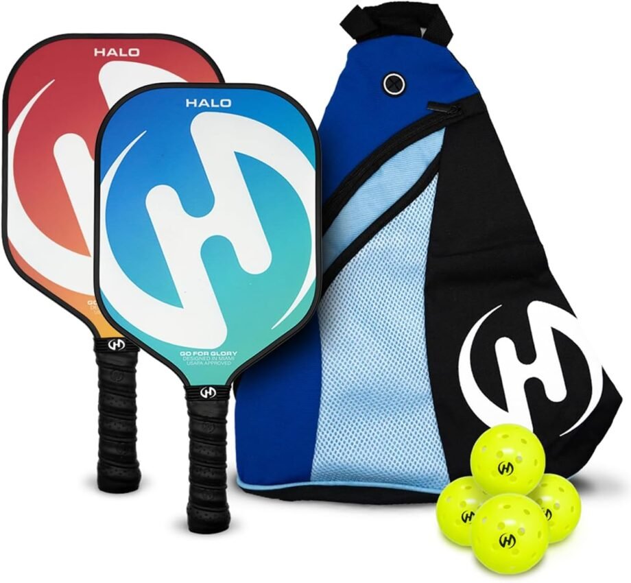 Pickleball Perfection: Unleash Fun with Our Set of 2 Paddles and 4 Balls!