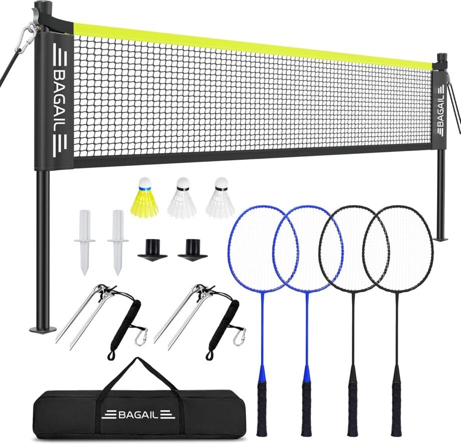 Get Your Game On: BAGAIL Outdoor Badminton Net Set Review – Perfect for Backyard Fun!