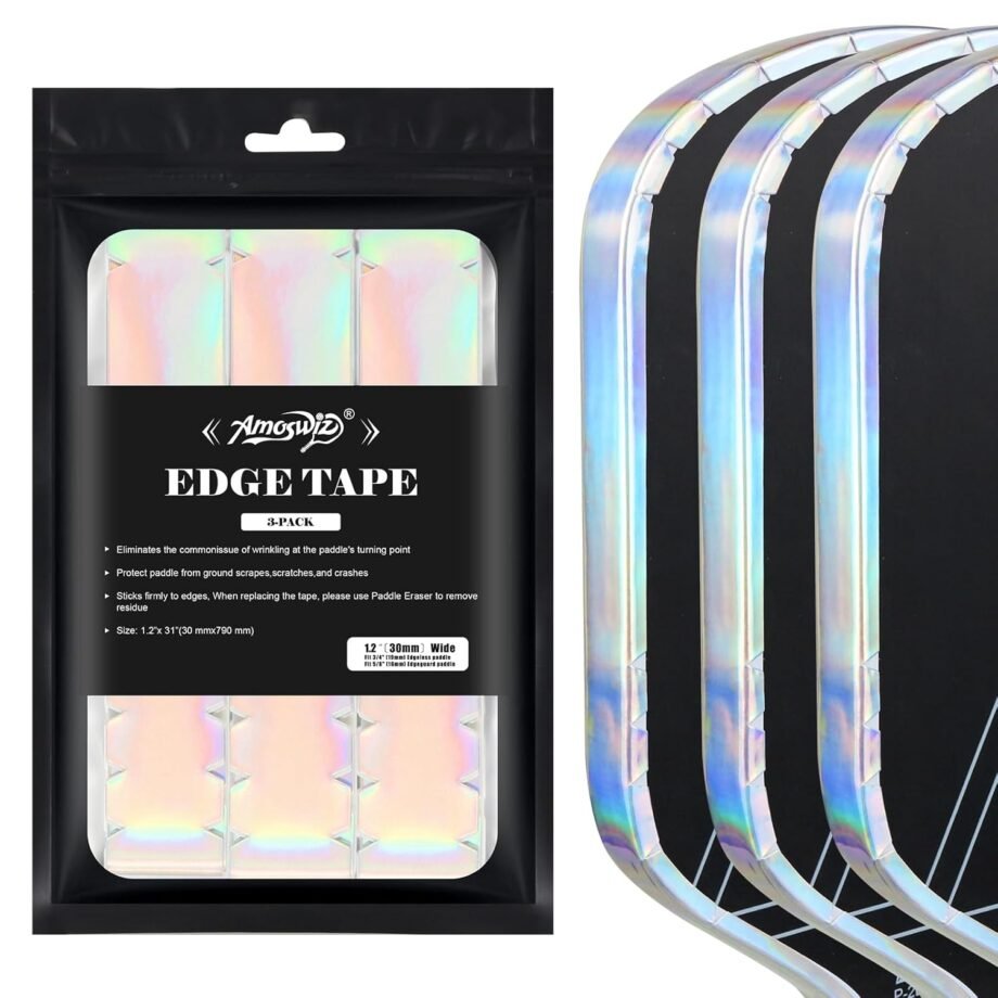 Get Ready to Serve with Style: A Review of Pickleball Edge Guard Tape in Laser Silver!