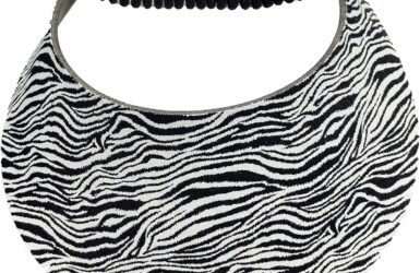 Serve Up Style: The Ultimate Review of the Zebra White Pickleball Fashion Fabric Foam Sun Visor for Women!