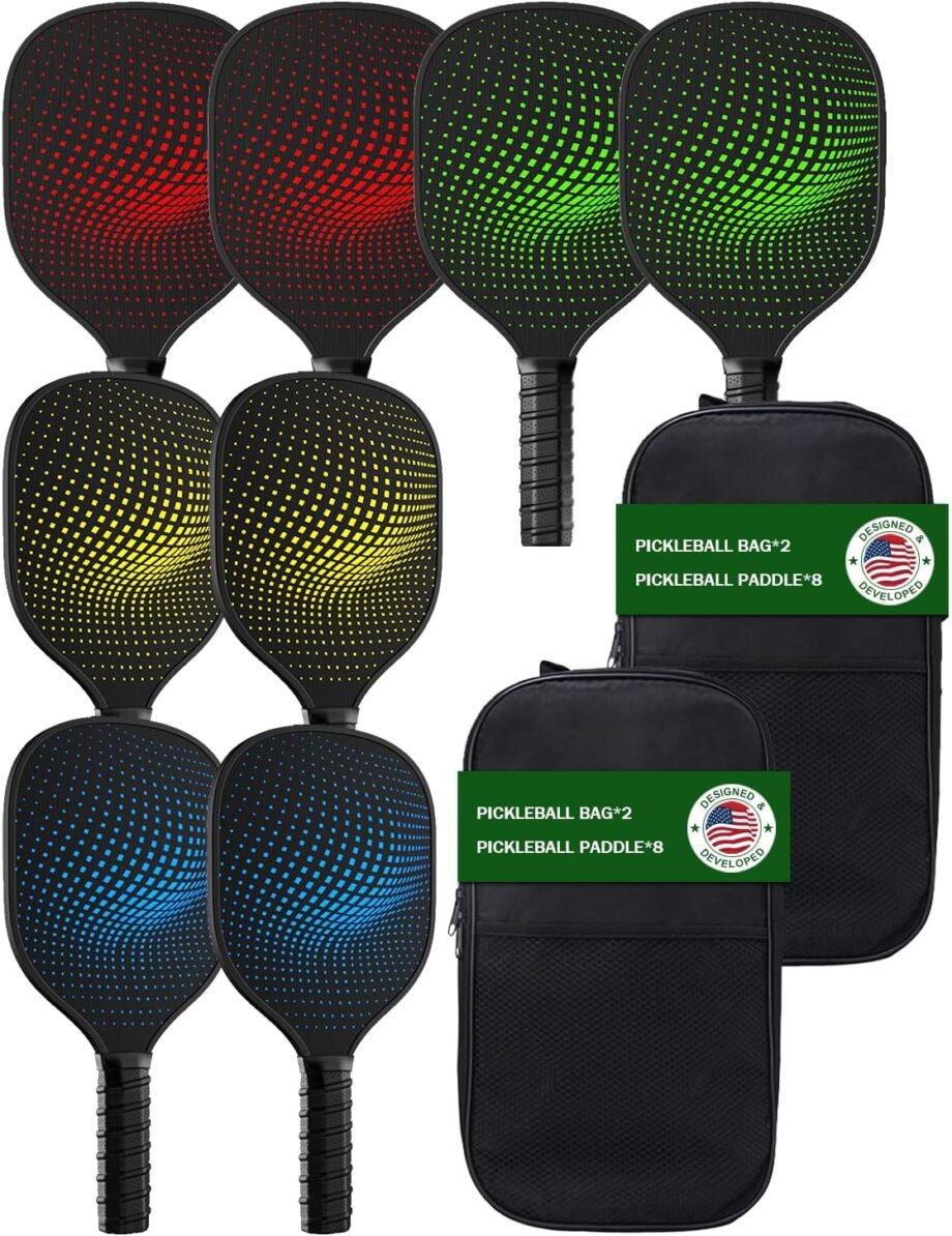 Paddle Party: Unleash the Fun with the 8-Pack Pickleball Paddles Set!