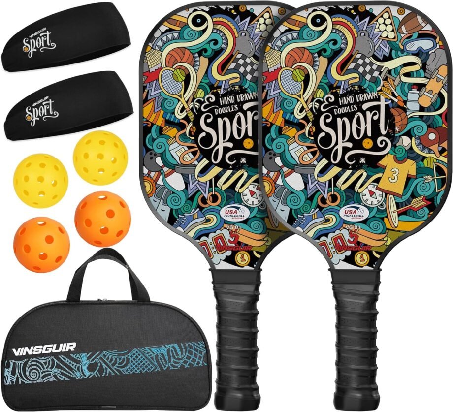 Serve Up Fun: A Review of the VINSGUIR Pickleball Paddles Set!