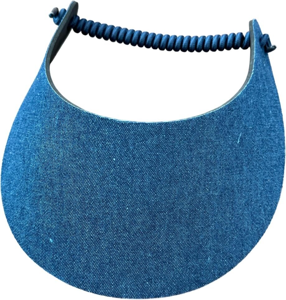 Game On in Style: The Denim Blue Pickleball Fashion Fabric Foam Sun Visor Review!