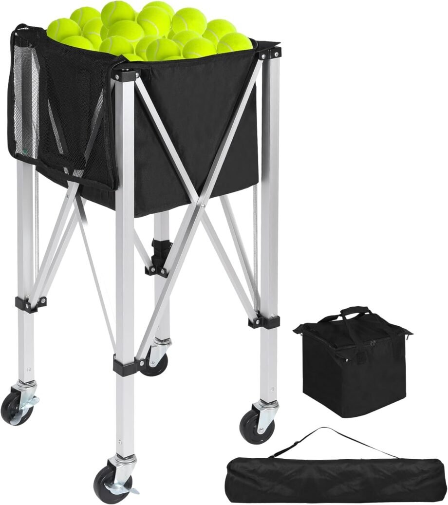 Game On: Unleashing the Lineslife Portable Tennis Ball Hopper for Effortless Training!