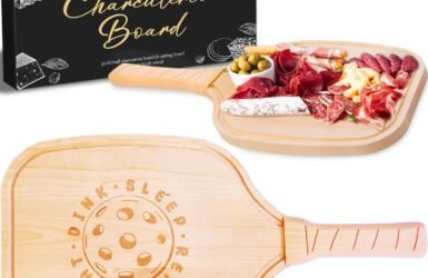 Serve Up Fun with the Pickleball Charcuterie Cutting Board: The Ultimate Gift for Aces and Dinks!