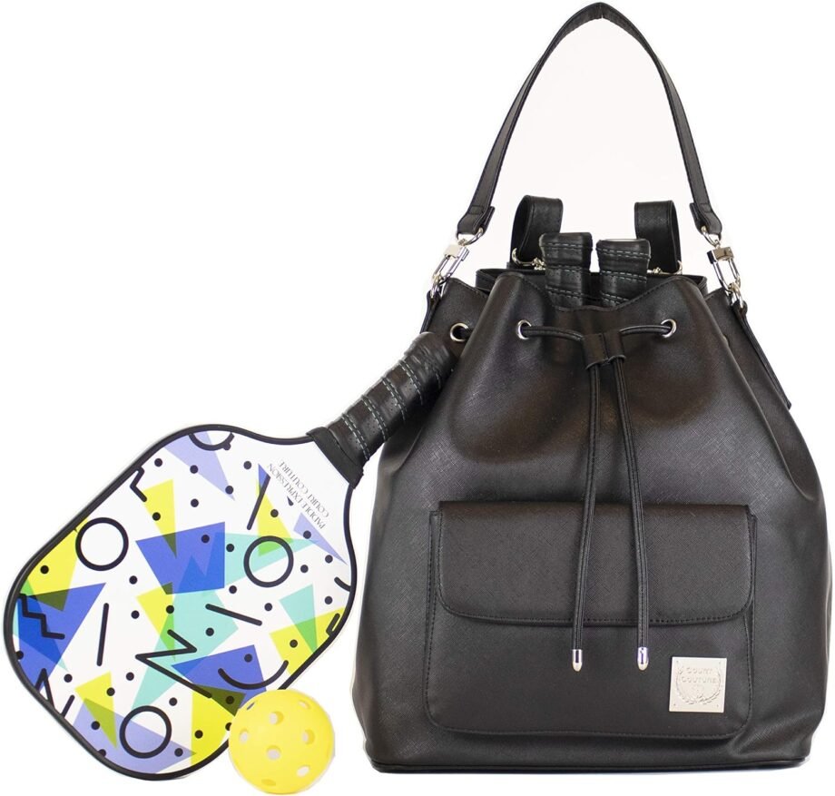 Serve Up Style: The Ultimate Review of the Tennis/Pickleball Bucket Backpack Combo in Noir!