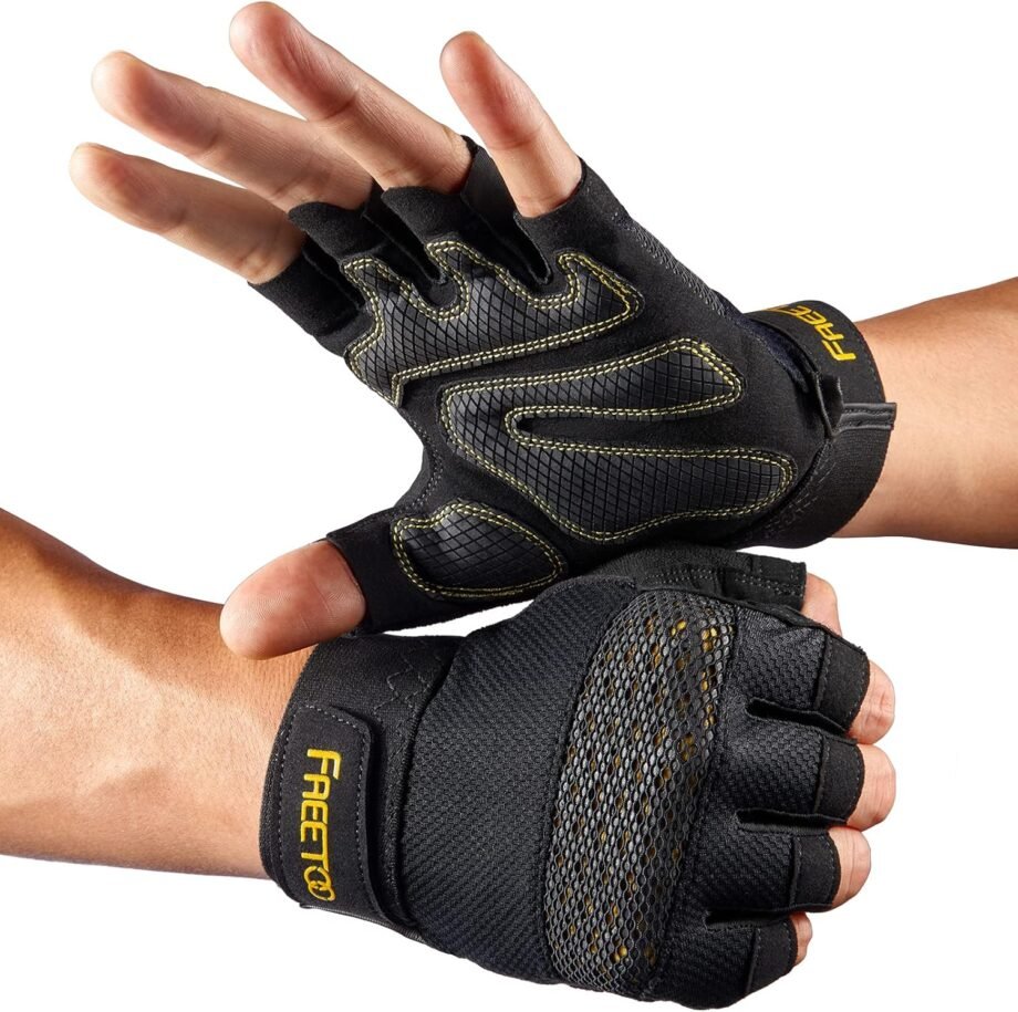 Get a Grip: FREETOO Workout Gloves for Men Make Lifting a Breeze!