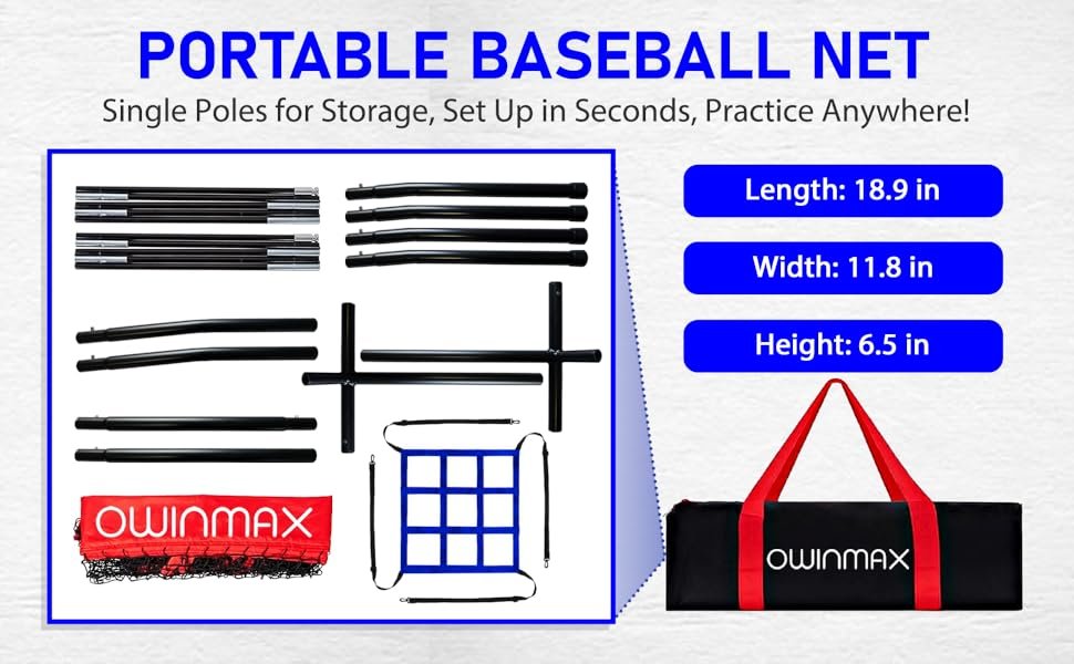 7x7 Baseball Practice Net