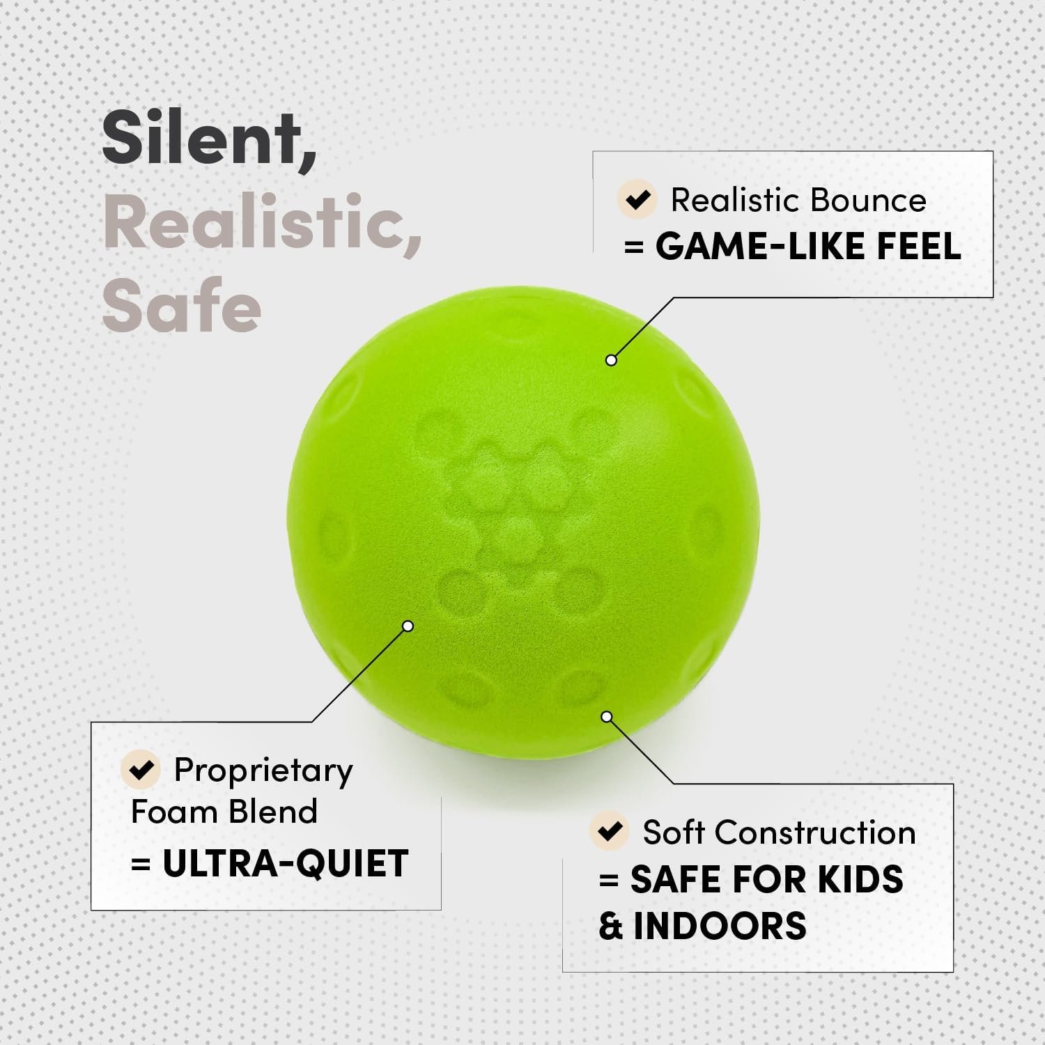 CRBN Quiet Pickleballs