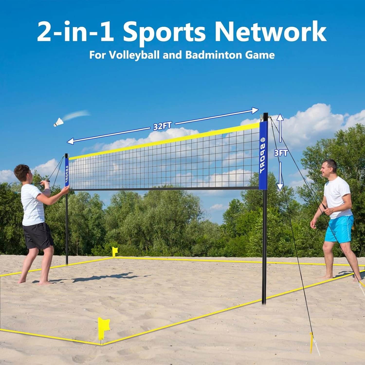 Furypiont Beach Volleyball Net