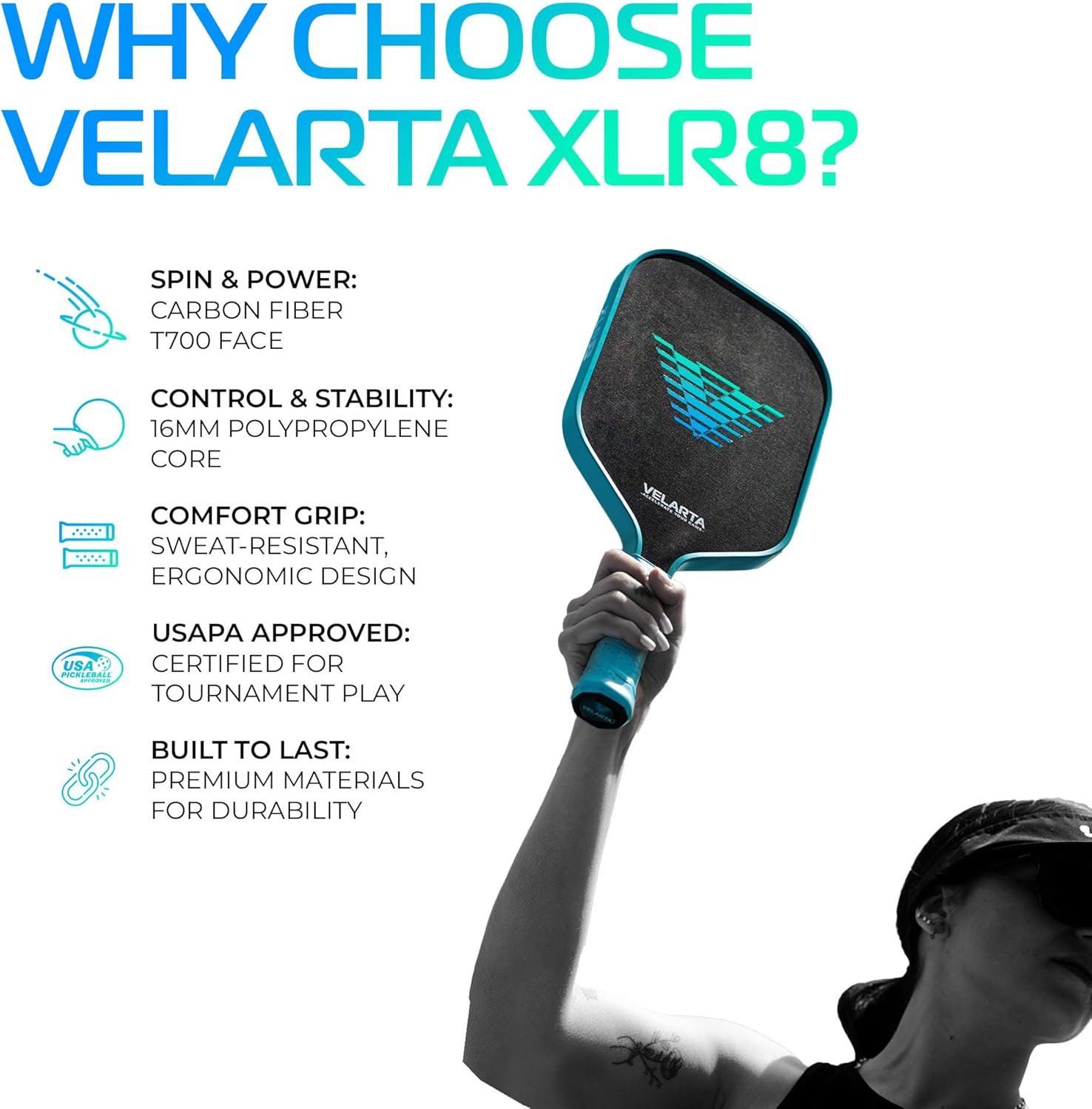 Carbon Fiber Pickleball Paddle