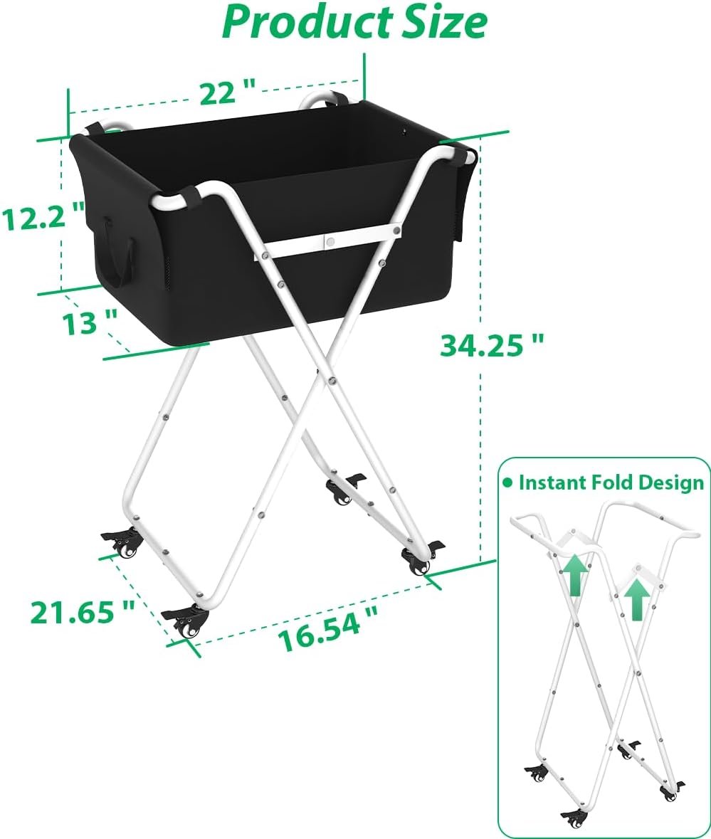 Ardier Foldable Ball Hopper Cart