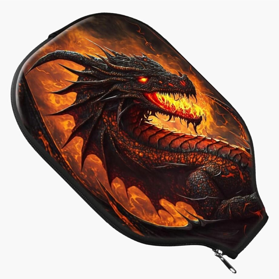 Hummingbird Flower Power: The Perfect Pickleball Paddle Cover for Every Game!