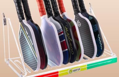 Pickleball Paradise: Review of the LifeLAZA Acrylic Paddle Rack That Keeps Your Game Organized!