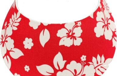 Serve Up Style and Comfort: A Review of the Hawaiian Print Pickleball Fashion Fabric Foam Sun Visor for Women!