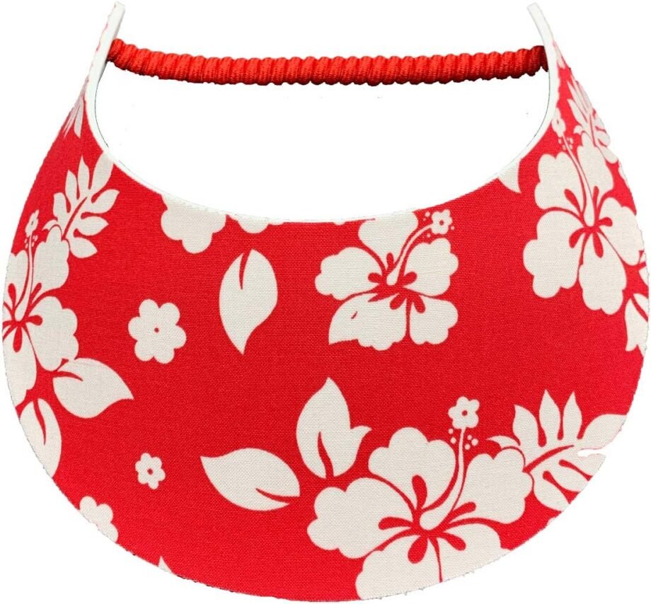 Serve Up Style and Comfort: A Review of the Hawaiian Print Pickleball Fashion Fabric Foam Sun Visor for Women!