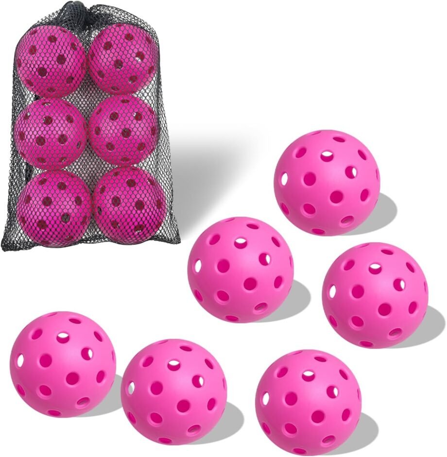 Get in the Game with the 6 Pack Sports Outdoor Pickleballs: The Ultimate Choice for Every Pickleball Player!