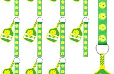 Pickleball Party: Unleash the Fun with Eyourlife's 12Pcs Pickleball Ribbon Keychain!