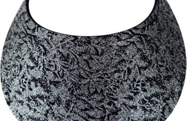 Swing in Style: A Review of the Black Pixy Dust Fashion Fabric Foam Sun Visor for Women!